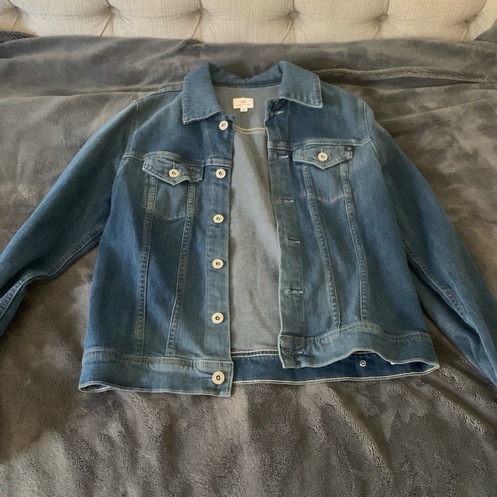 Ag Adriano Goldschmied Blue Jean Jacket Classic Denim